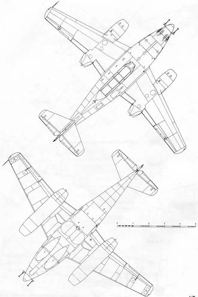 Me 262 BIaUI Me 262 BIaUI CS927 чешская модификация с двигателями - фото 41