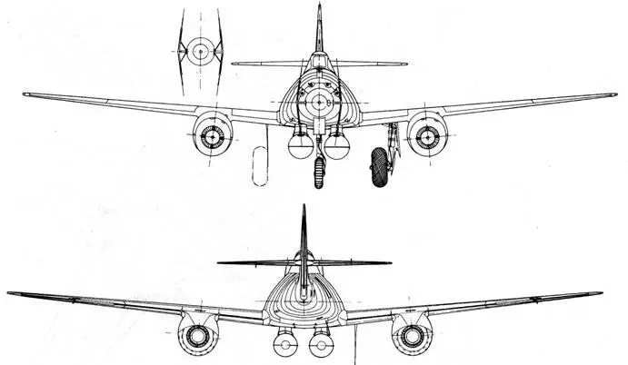 Me 262 BIaUI CS927 чешская модификация с двигателями BMW 003 Me 262 - фото 42