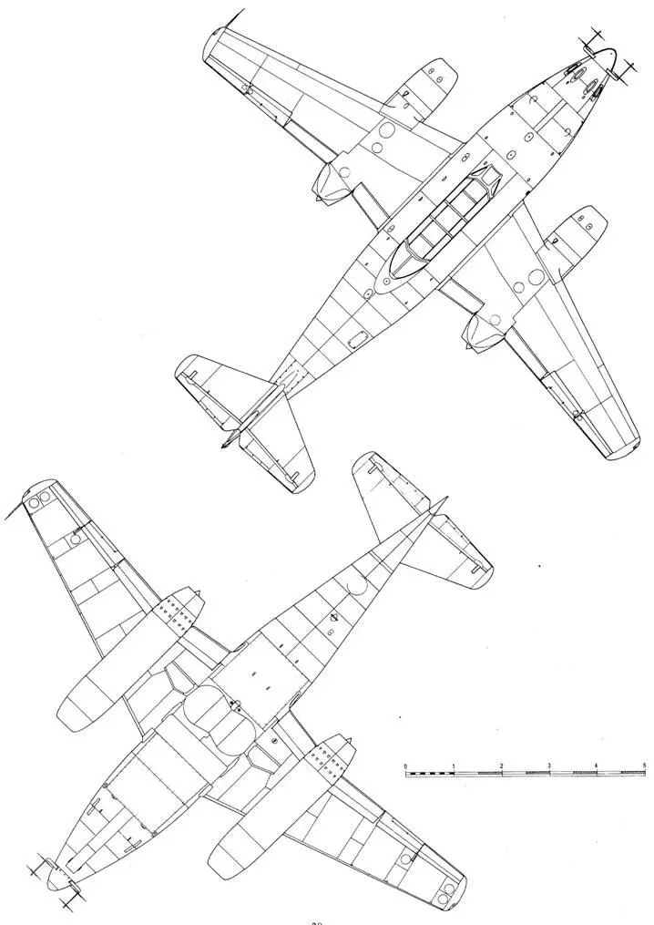 Me 262 B2a Me 262 B2a с радаром FuG 240 Berlin Me 262 В2 с двигателями - фото 46