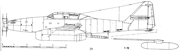 Me 262 В2а с буксируемым топливным баком Me 262 W3 Me 262 AI с - фото 52