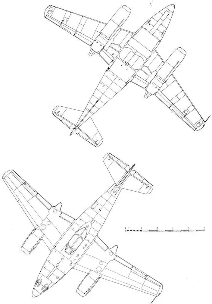 Me 262 CIb Heimatschutzer II Проект трехместного ночного перехватчика на - фото 63