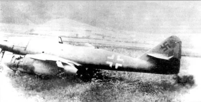 Me 262 принадлежавший к JV 44 брошенный в Зальцбурге май 945 г - фото 14