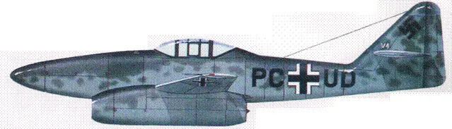 Me 262V2 PCUD Лейпхейм 194243 г Me 262V9 VIAD Лехфельд 1944 г - фото 106