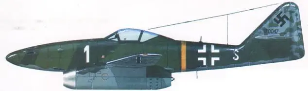 Me 262A1a из отряда Новотны лейтенанта Франца Шалля 1944 г Me 262А1а - фото 112