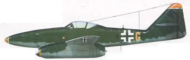 Me 262A2aB3GL IKGJ 54 пилот оберлейтенант Гюнтер Кахлер Ме262 - фото 119