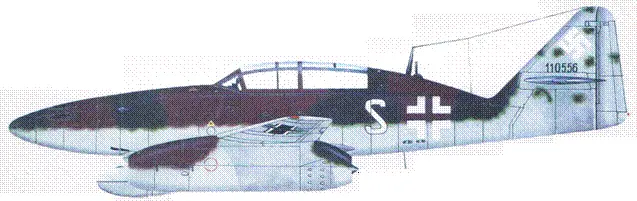 Ме262 В1а белая S JG 44 БранденбургБрест мартапрель 1945 года - фото 123