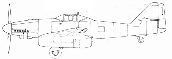 Me 262V1 с двигателями BMW Р3302 и Jumo 210G Me 262V1 с двигателями BMW - фото 36