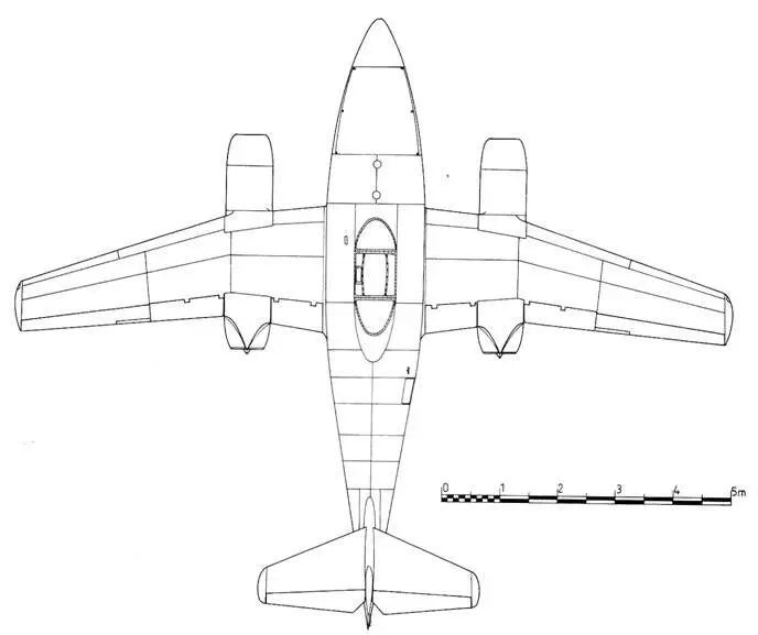 Me 262V2V4 Me 262V3 с гаргротом Me 262V5 с ракетными ускорителями - фото 40