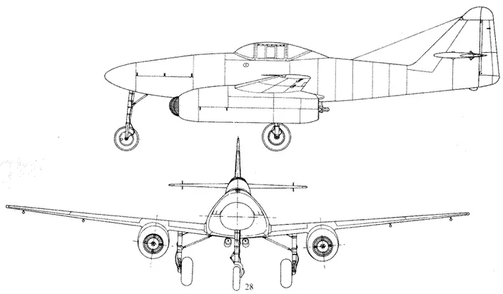 Me 262V5 с ракетными ускорителями Me 262V6 первый экземпляр с убираемым - фото 42