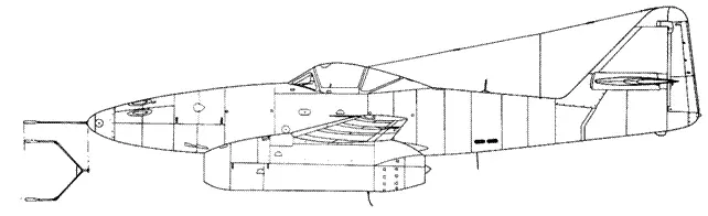 Me 262V9 с выносными датчиками Me 262V9 Me 262V10 с более пологой чем на - фото 46