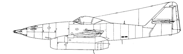 Me 262V9 Me 262V10 с более пологой чем на серийных машинах передней частью - фото 47