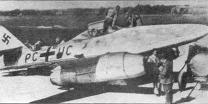 Два снимка Me 262 V3 PCUC WNr 262000003 Реактивный двигатель Это - фото 5