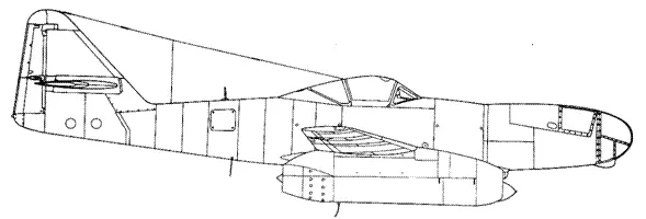Me 262A1aU4 Me 262V056 во время испытаний на устойчивость 2я фаза Me - фото 63