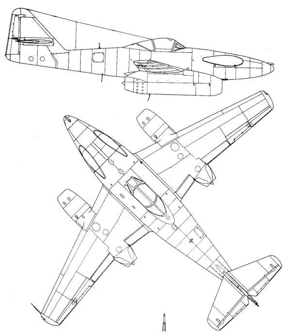 Me 262A1aU3 Me 262A1aU3 Me 262A5 Me 262A1aU4 - фото 75