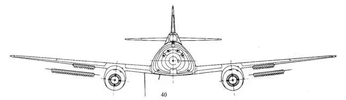Me 262А1а с ракетами R4M показаны варианты с 12 17 и 24 ракетами под каждым - фото 82