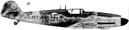 35 Bf109G6R6 WkNr 165342 МТ461желтая 6 командира 3HLeLr24 1го - фото 106