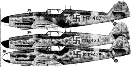 38 Bf109G6 WkNr 166007 МТ487желтая 7 Мауно Фрянтилля 2HLeLV30 - фото 108