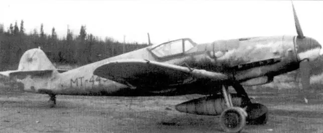 Истребитель Bf 109G бортовой код МТ445 из 3HLeLv34 снимок второй - фото 112