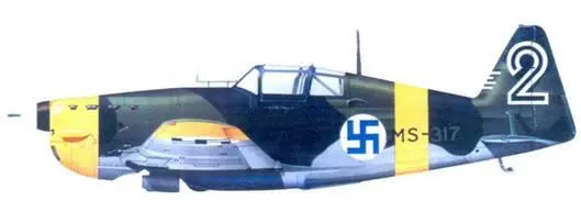 MS406 lго лейтенанта Пааво Миллита 1 июля 1942 г Фиат G50 сержанта - фото 135
