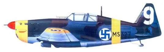 MS406 стаффсержанта Урхо Лихтоваара ноябрь 1941 г Фоккер DXXI капитана - фото 137