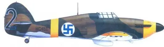 Харрикейн I стаффсержанта Лаури Ютила май 1942 г Кертис Хок75А6 - фото 148