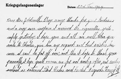 Tommy Harringtons letter to Winnie 22 January 1944 Letter and envelope sent - фото 25