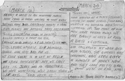 Notes written during The Long March on the back of Charless camp propaganda - фото 31