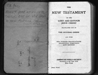 Notes and map written in the New Testament received on the Long March 28 - фото 32