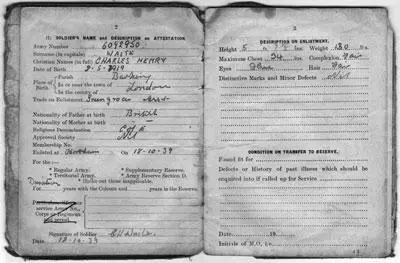 Charless Army Book 64 Soldiers Service and Pay Book which he kept with - фото 36