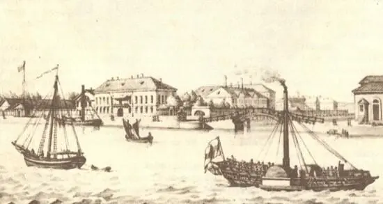 Пароход идет в Кронштадт Литография 1820е годы И Марии Ивановне и - фото 18