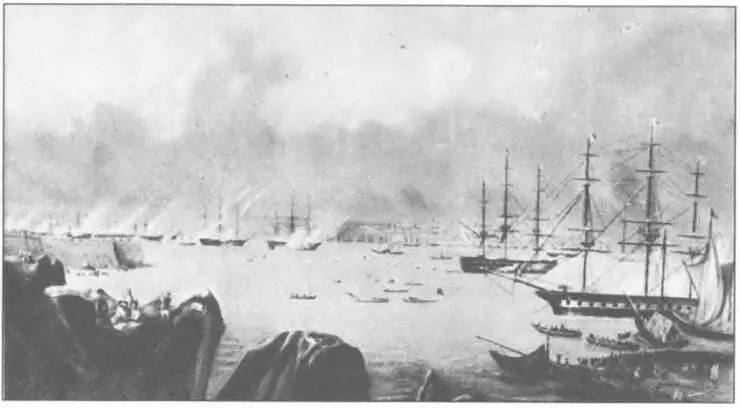 Эскадра контрадмирала МП Лазарева в Босфоре 1833 г Фрегат Флора - фото 101