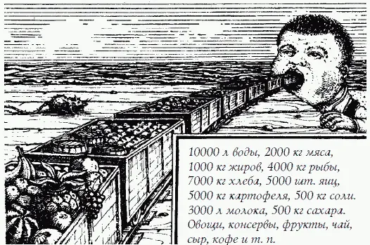 Рис 91 Сколько съедает человек в течение жизни Целый железнодорожный поезд - фото 152