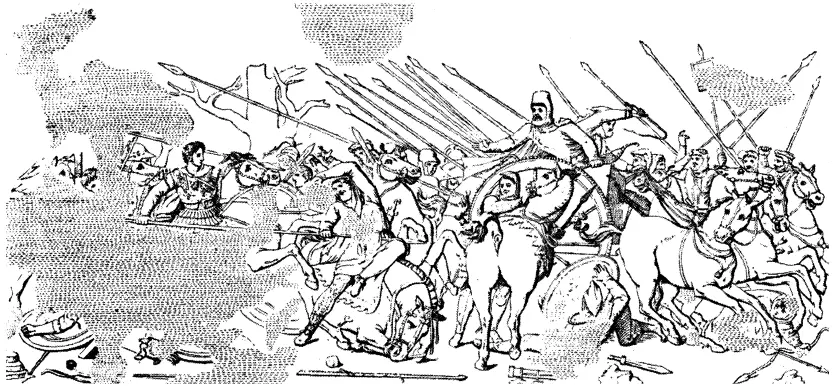 Мозаика с изображением битвы при Иссе из Помпей Великое решающее сражение на - фото 6