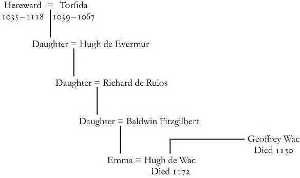 The Descendants of Hereward of Bourne and Torfida conjectural This - фото 13