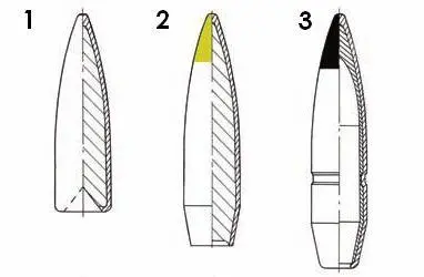 Пули к 762мм патронам ШКАС 1 Л лёгкая 2 Д тяжёлая дальнобойная 3 - фото 6