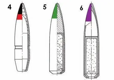 Пули к 762мм патронам ШКАС 1 Л лёгкая 2 Д тяжёлая дальнобойная 3 - фото 7