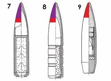 Пули к 762мм патронам ШКАС 1 Л лёгкая 2 Д тяжёлая дальнобойная 3 - фото 8