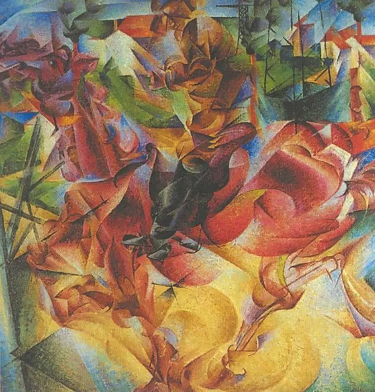 У Боччони Elasticita 1912 год Боччони широко использовал футуристический - фото 44