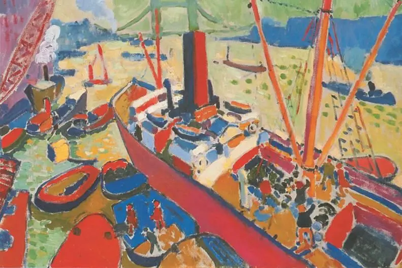 А Дерен Темза у Лондонского моста 1900 год А Дерен Две шлюпки - фото 91