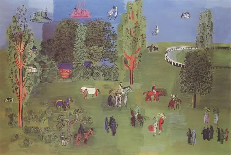 Р Дюфи Лужайка ипподрома 1926 год В 1910х годах Дюфи изучал старинные - фото 102