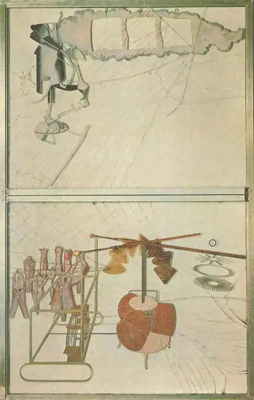 М Дюшан Большое стекло новобрачная обнажаемая своими холостяками - фото 106