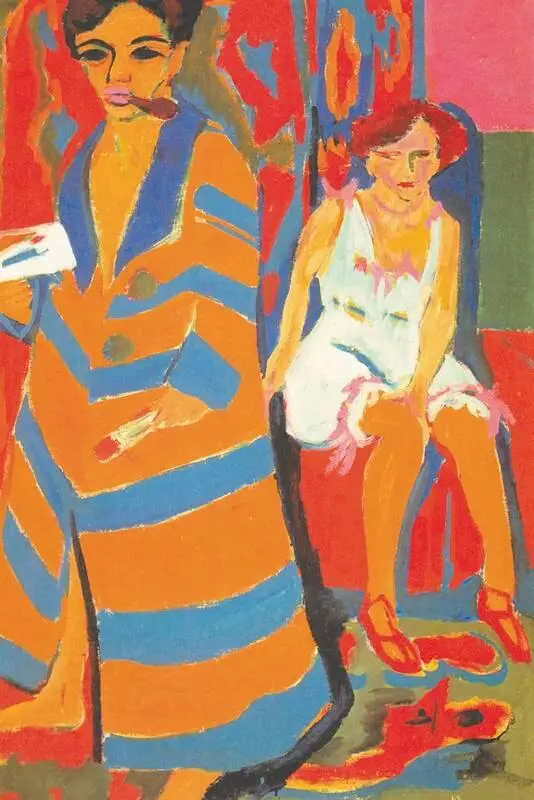 Э Кирхнер Автопортрет с натурщицей 1907 год Когда Кирхнер пишет городские - фото 116