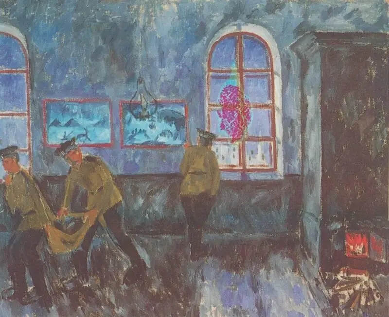 М Ларионов Утро в казармах 1910 год Государственная Третьяковская - фото 132