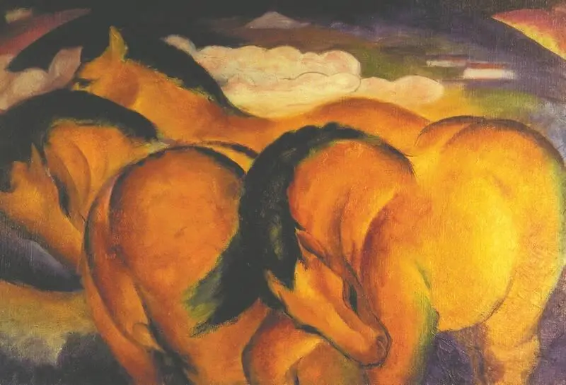 Ф Марк Желтые лошадки 1912 год Сам художник так объяснял суть этих - фото 161