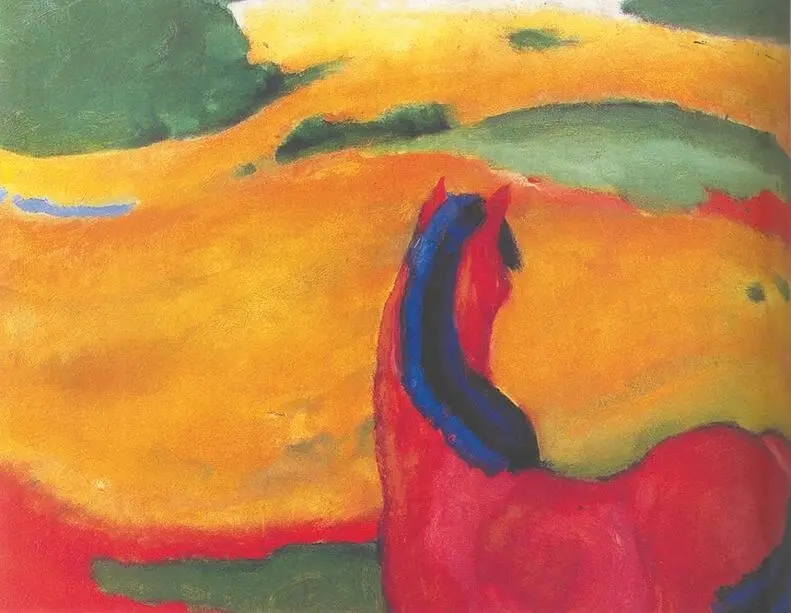 Ф Марк Лошадь в пейзаже 1910 год Музей Фолькванг Эссен В 1911 году Марк - фото 162