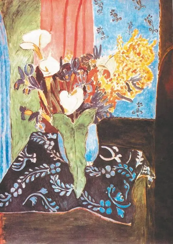 А Матисс Каллы ирисы и мимозы 1913 год В 1930 году Матисс в течение трех - фото 178