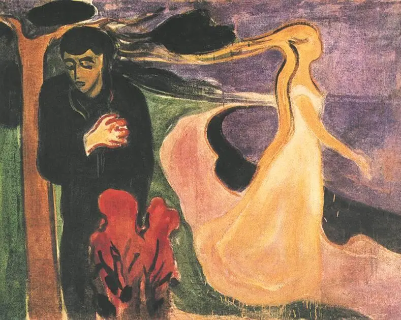 Э Мунк Разлука 1893 год Картина Больная девочка открыла целую серию - фото 205