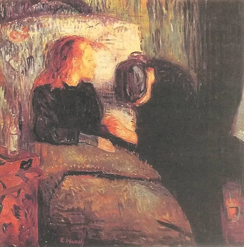 Э Мунк Больная девочка 1907 год Мунк создал много автопортретов - фото 210