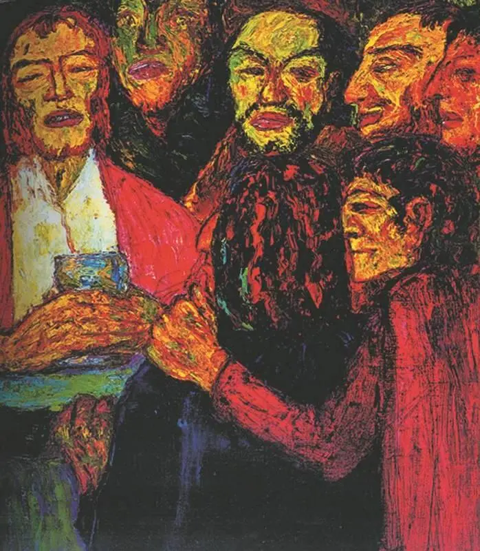 Э Нольде Тайная вечеря 1909 год Государственный музей искусств - фото 211