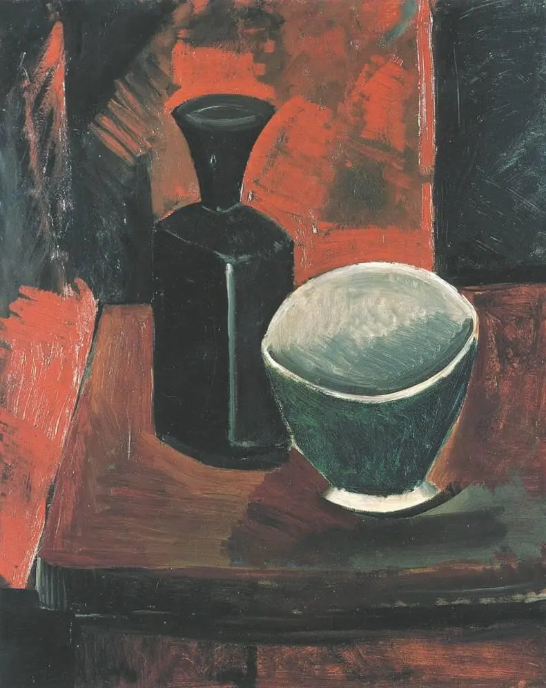 П Пикассо Зеленая миска и черная бутылка К концу 1908 года настроение - фото 223